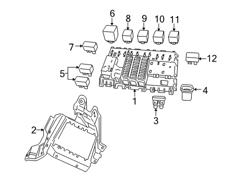 2006 Pontiac GTO Blower Motor & Fan Mini Fuse Diagram for 88909752