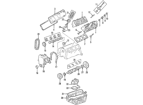 1996 Chevrolet Lumina APV Engine Mounting Bracket Asm-Engine Mount Strut Diagram for 24504390