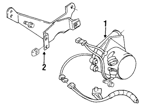 1992 Chevrolet Corvette A.I.R. System Valve Asm-Air Injection Control Diagram for 17092132