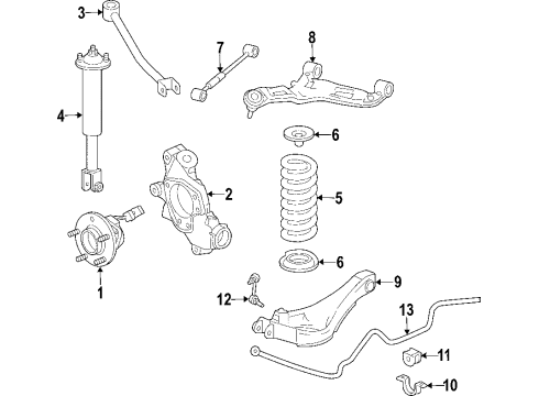 2004 Cadillac CTS Anti-Lock Brakes Electronic Brake And Traction Control Module Kit Diagram for 25758395
