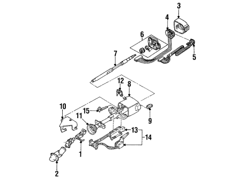 1990 Pontiac Grand Prix Switches Switch Asm-Headlamp Diagram for 10063329