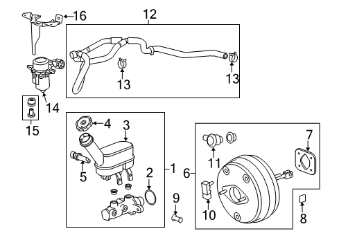 2009 Chevrolet Traverse Hydraulic System Booster Check Valve Diagram for 15823207