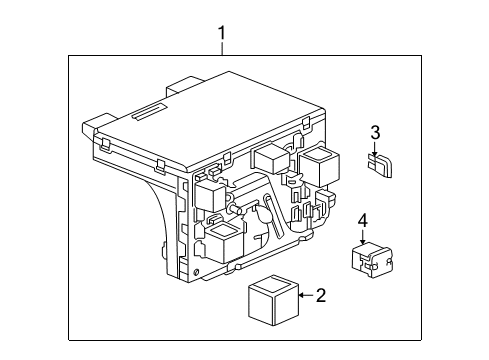 2006 Saturn Ion Electrical Components Body Control Module Assembly Diagram for 10390022