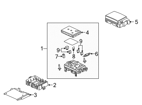 2003 Chevrolet SSR Fuel Supply Maxi Fuse Diagram for 12177251