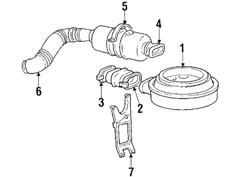1984 GMC K3500 Air Inlet Element Diagram for 5648003