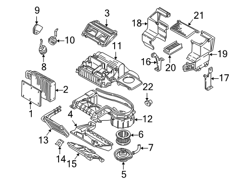 2000 Chevrolet Venture A/C Evaporator & Heater Components Valve-Auxiliary A/C Evaporator Thermostat Expansion Diagram for 10436282