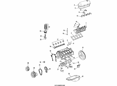 1985 Cadillac Seville Automatic Transmission Spring Asm Diagram for 1637569