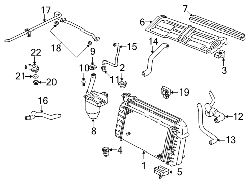 1997 Chevrolet Camaro Cooling System, Radiator, Water Pump, Cooling Fan Fan Blade Diagram for 19209288