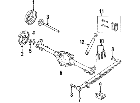 1991 Chevrolet S10 Rear Brakes Speed Sensor Connector Diagram for 12085488