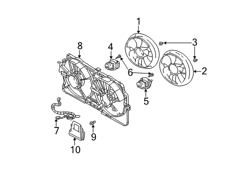 2002 Buick Regal Cooling System, Radiator, Water Pump, Cooling Fan Harness Asm-Engine Coolant Fan Wiring Diagram for 12190386
