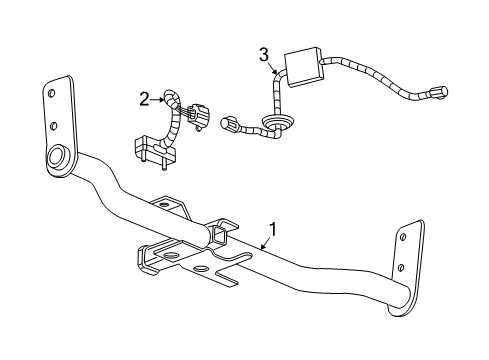 2008 Chevrolet Equinox Trailer Hitch Components Trailer Wiring Harness Diagram for 25995503