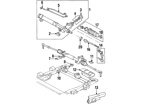 1996 Chevrolet Lumina P/S Pump & Hoses, Steering Gear & Linkage Switch, Idle Speed Control P/S Pressure Diagram for 10238816