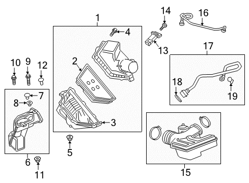 2016 Cadillac CT6 Filters Housing Insulator Diagram for 23184138