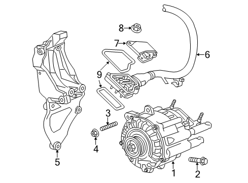 2014 Chevrolet Impala Electrical Components Cable Seal Kit Diagram for 20980843