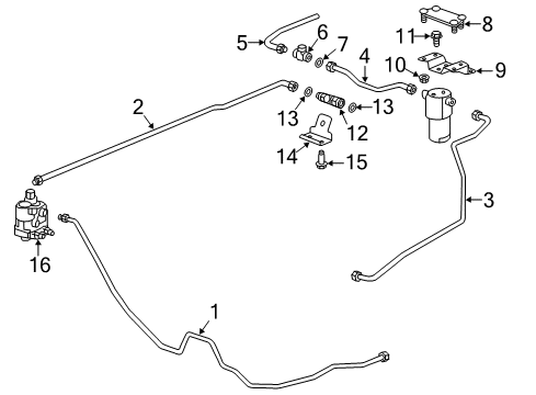2015 Chevrolet Impala Fuel Supply Fuel Pump Assembly Diagram for 12658481