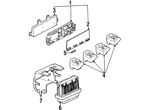1996 Oldsmobile Aurora Ignition System Wire Kit, Spark Plug Diagram for 19172243
