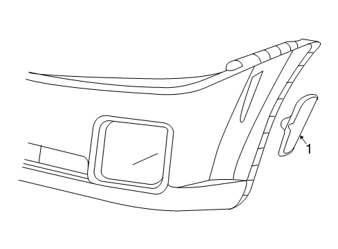 2004 Cadillac CTS Side Marker Lamps Lamp Asm-Front Side Marker (L.H.) Diagram for 15930691