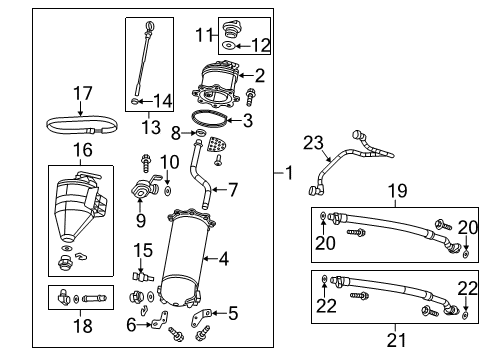 2014 Chevrolet Corvette Powertrain Control Crankshaft Sensor Diagram for 12669636