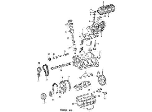 1996 Chevrolet G30 Engine Mounting Bracket-Engine Mount Diagram for 334601