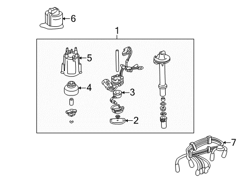 1990 Chevrolet Astro Ignition Lock Wire Kit, Spark Plug Diagram for 19172238