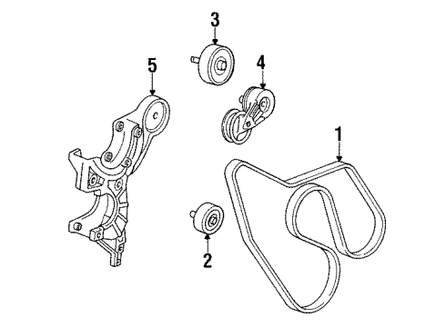 1989 GMC K3500 Belts & Pulleys Belt Diagram for 10230725