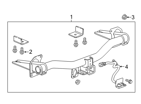 2017 Buick Envision Trailer Hitch Components Trailer Hitch Diagram for 84245127