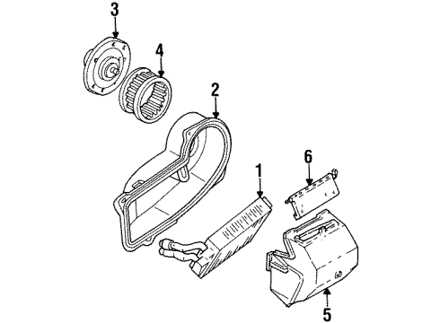 1993 GMC G2500 Auxiliary Heater & A/C Valve, Thermal Expansion Valve Kit Diagram for 52472991