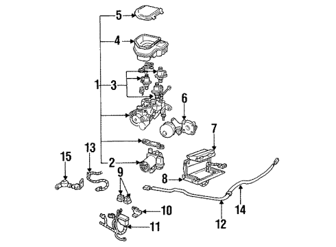 1991 Buick Regal Hydraulic System Power Brake Booster Kit(Vacuum) Diagram for 18060142