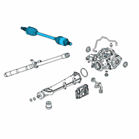 OEM Buick Envision Axle Assembly Diagram - 84173832