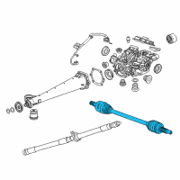 OEM Buick Enclave Axle Assembly Diagram - 84088441