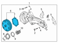OEM Chevrolet Corvette Water Pump Diagram - 12702611