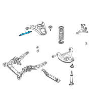 OEM Oldsmobile Control Arm Shaft Kit Diagram - 14022172
