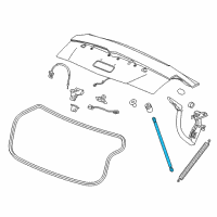 OEM Cadillac CTS Support Strut Diagram - 23119017