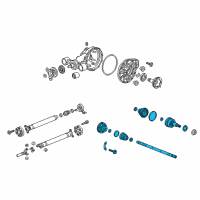 OEM Cadillac CT6 Axle Assembly Diagram - 23198878
