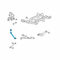 OEM Cadillac CTS Rear Suspension Trailing Arm Assembly Diagram - 25939260
