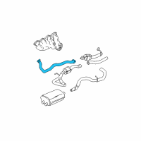 OEM Chevrolet Avalanche 2500 Front Pipe Diagram - 15793200