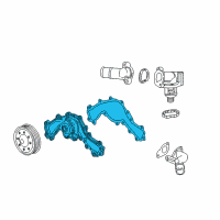 OEM Buick LaCrosse Water Pump Assembly Diagram - 12707180