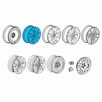 OEM Chevrolet Trax Wheel, Alloy Diagram - 42671503