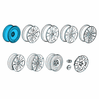 OEM Chevrolet Trax Wheel, Steel Diagram - 42621334