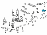OEM Chevrolet Tahoe Tailpipe Extension Diagram - 84817177