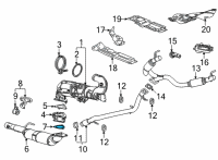 OEM Cadillac Escalade ESV Converter & Pipe Gasket Diagram - 84763642