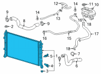 OEM Chevrolet Suburban Radiator Diagram - 84943136