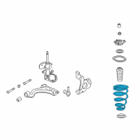 OEM Cadillac Seville Front Springs Diagram - 22197216