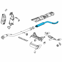 OEM Buick Cascada Muffler & Pipe Diagram - 13423330
