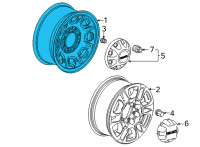 OEM GMC Sierra 3500 HD Spare Wheel Diagram - 9597730