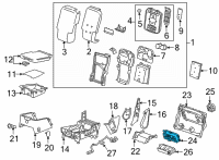 OEM Chevrolet Suburban Blower Motor Switch Diagram - 84862897