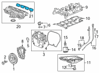 OEM Cadillac CT6 Intake Manifold Seal Diagram - 55488180