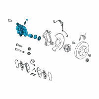 OEM Chevrolet Blazer Caliper Assembly Diagram - 13509724