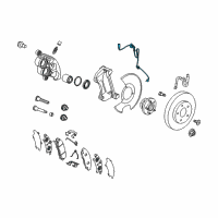 OEM Buick Enclave Front Speed Sensor Diagram - 84398357