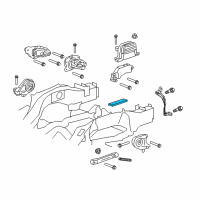 OEM Chevrolet Captiva Sport Mount Insulator Diagram - 20921540